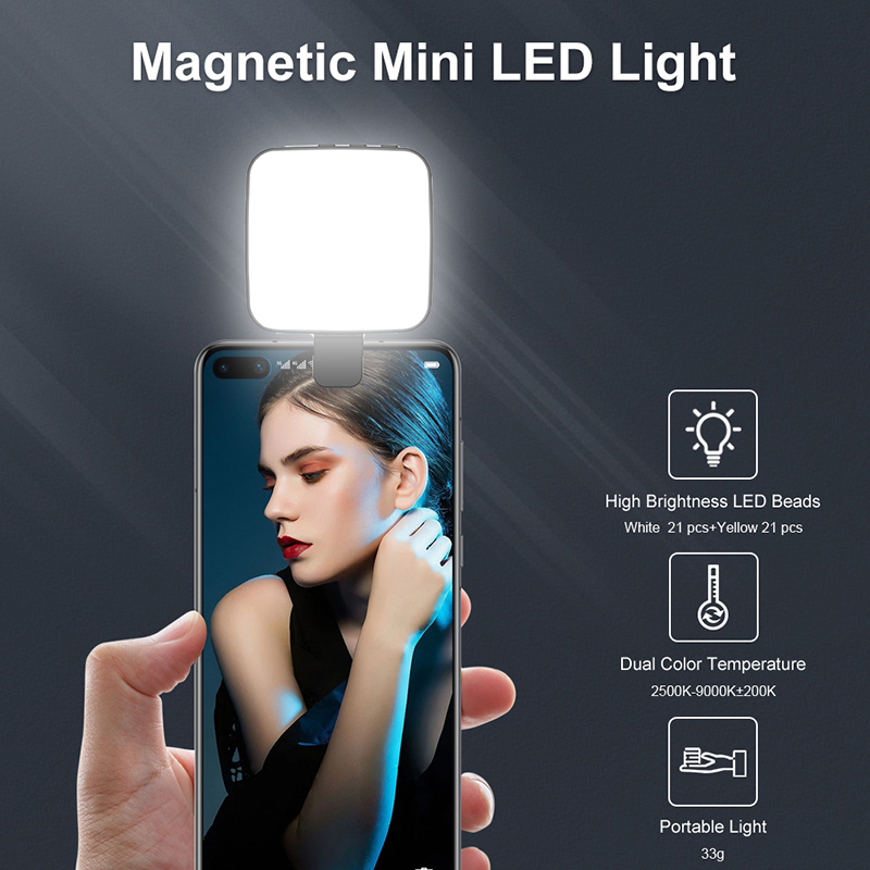 Mini led video light for mobile phones