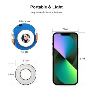 Mini led video light for mobile phones
