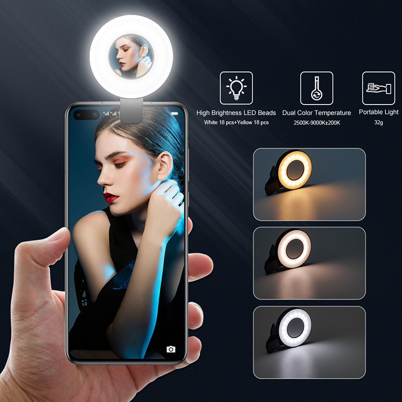 Mini led video light for mobile phones