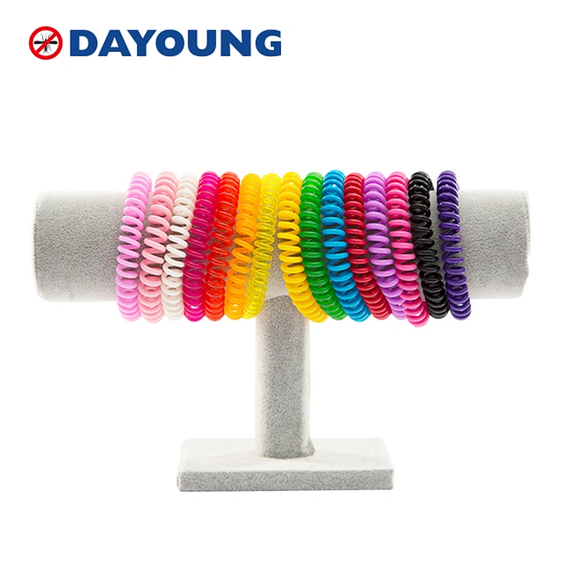 Multi color CE approved CE approved natural safe formulation Solid multicolor  EVA pest control Mosquito Repellent Wristband