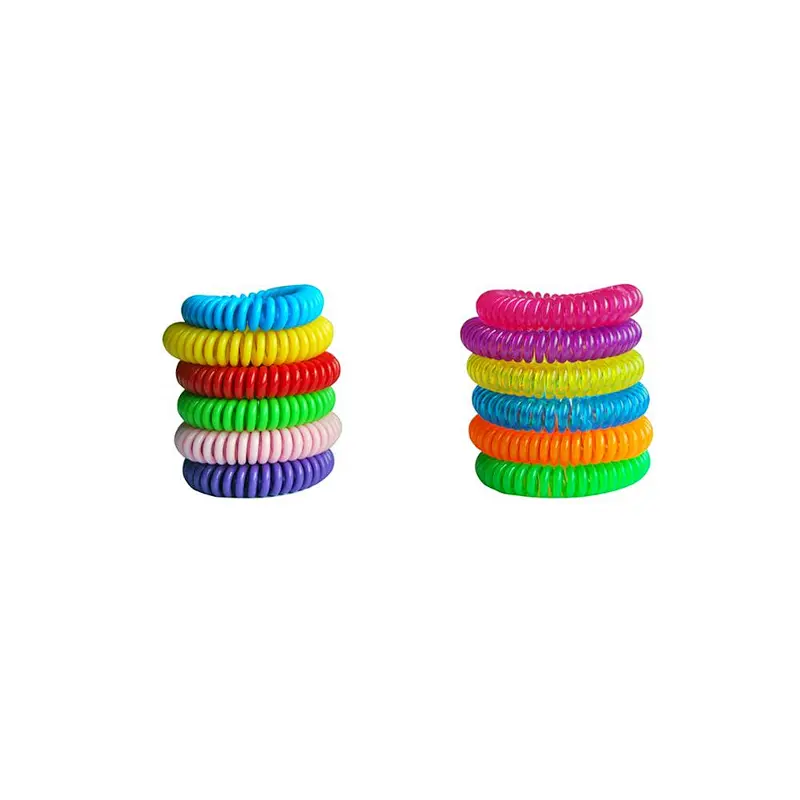 Multi color CE approved CE approved natural safe formulation Solid multicolor  EVA pest control Mosquito Repellent Wristband