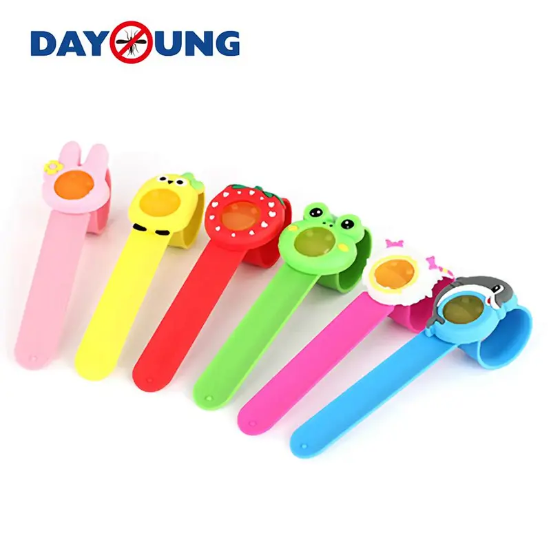 Multi color silicone Cartoon Essence Oil Anti-Mosquito Insect  Repellent Bracelet
