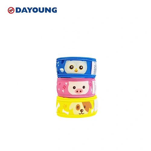 Waterproof Owl, Pigyg, Puppy  Kids' Design Neoprene mosquito band with 30 days lasting mosquito repellent effect refills