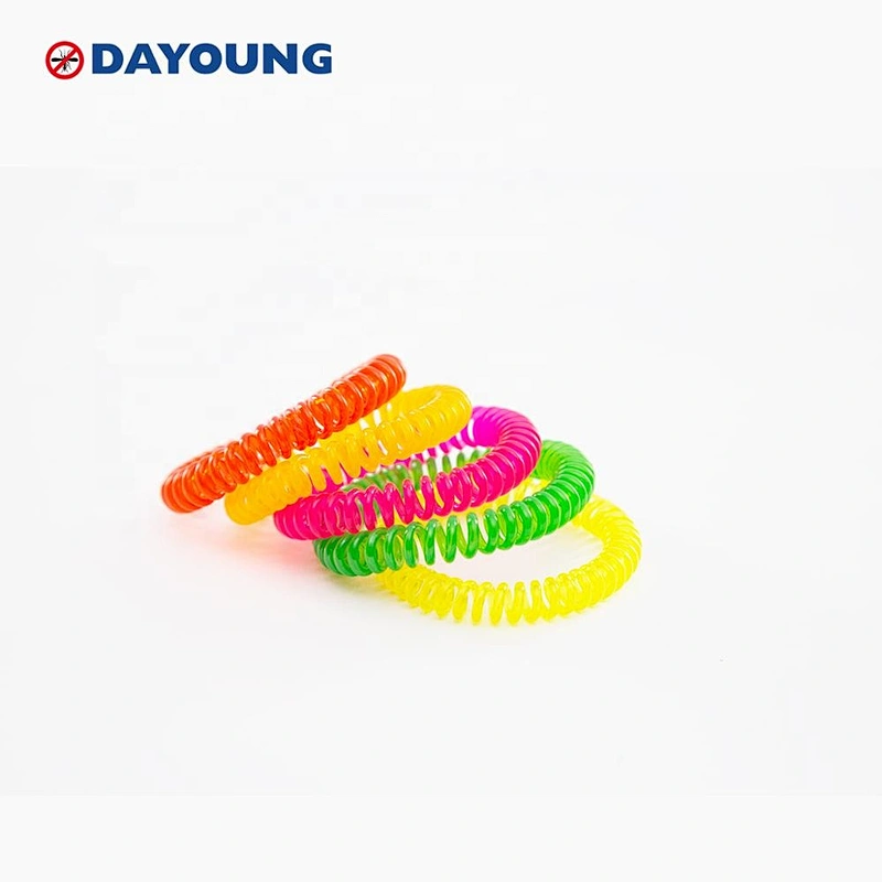 Multi color CE approved CE approved natural safe formulation Solid multicolor  EVA pest control Mosquito Repellent Wristband