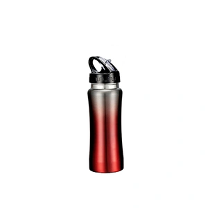 33 Stainless steel sport water bottle with straw lid 732