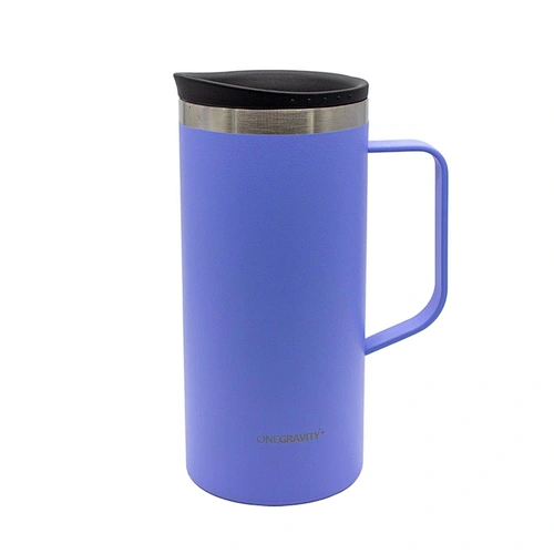 63 Vacuum office desk mug with steel handle 5328A