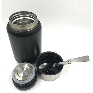 87 Vacuum sealed food jar with foldable spoon 852