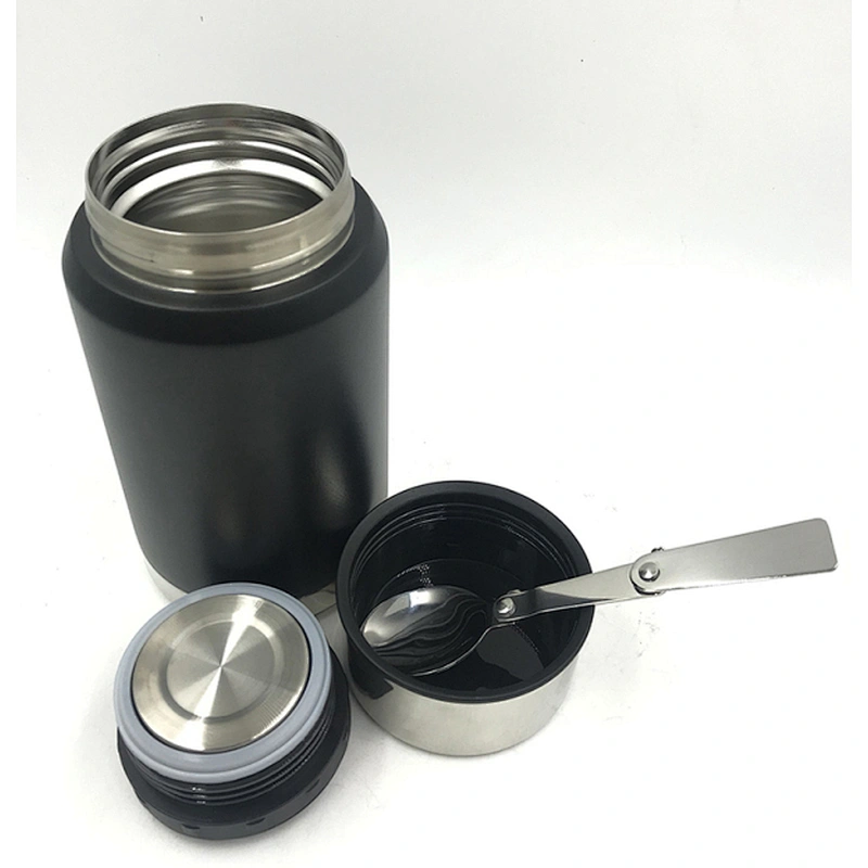 87 Vacuum sealed food jar with foldable spoon 852