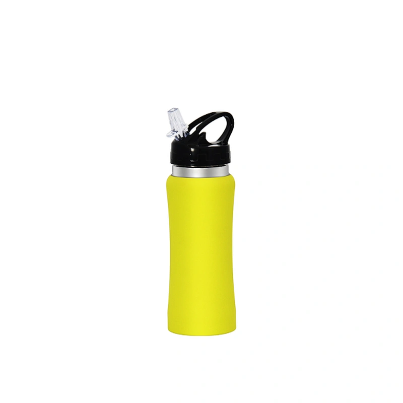 33 Stainless steel sport water bottle with straw lid 732