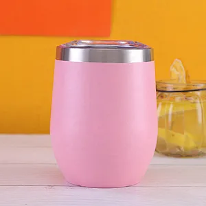 Stainless steel vacuum insulated wine egg tumbler