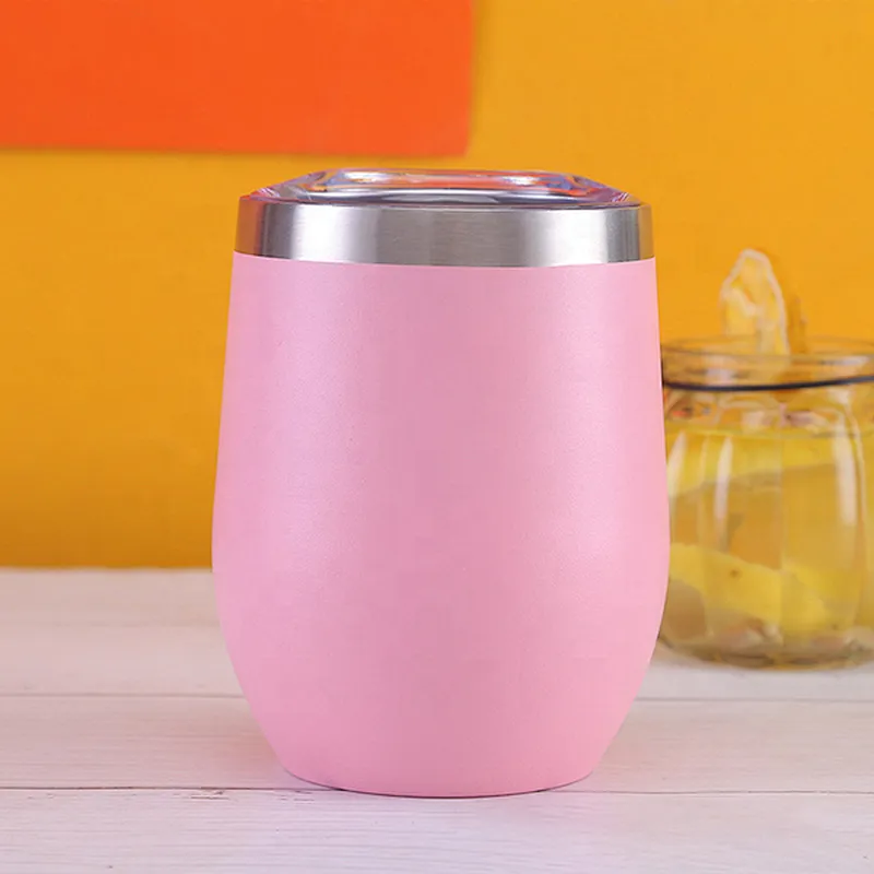 Stainless steel vacuum insulated wine egg tumbler