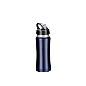 33 Stainless steel sport water bottle with straw lid 732