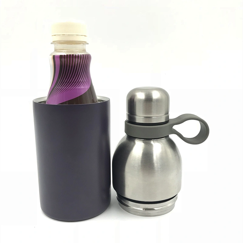 15 2-pieces combined vacuum water bottle with TPR carry handle 5388