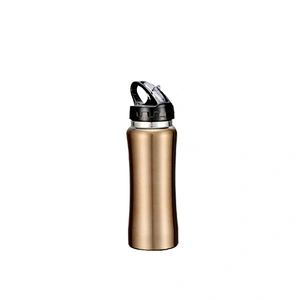 33 Stainless steel sport water bottle with straw lid 732