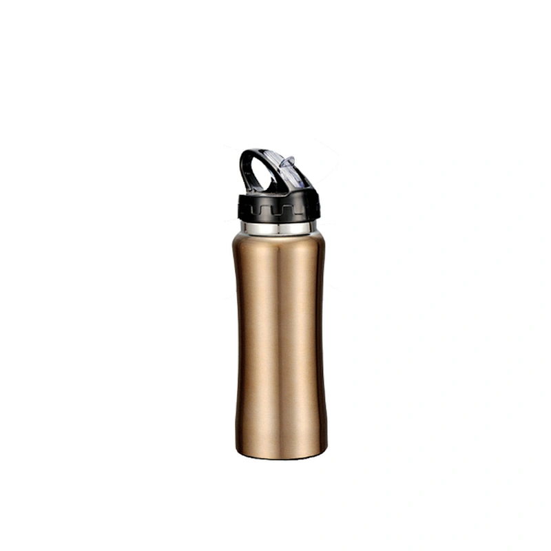33 Stainless steel sport water bottle with straw lid 732
