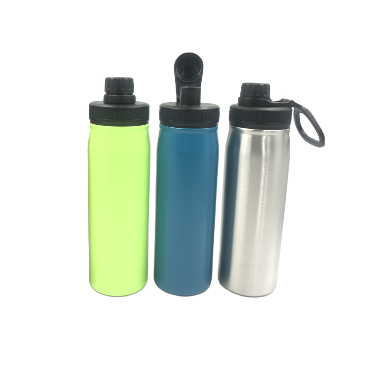34 Single wall sports water bottle with carry loop 7007