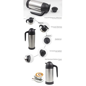 80 Slim Vacuum Coffe Pot  1000ML 854