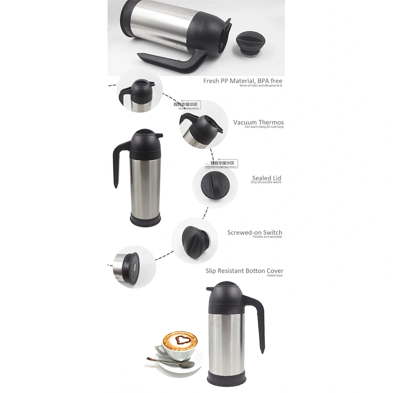 80 Slim Vacuum Coffe Pot  1000ML 854