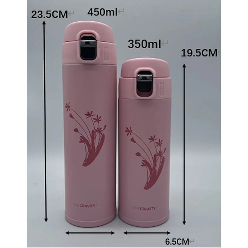 Stainless steel vacuum flask with safe lock