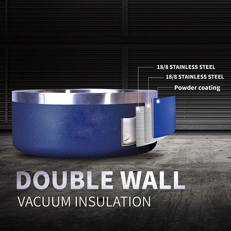Wholesale Large 64 oz Insulated Dog Bowl Stainless Steel Pet Bowls