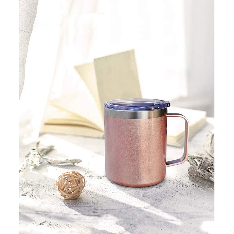 coffee mug tumbler with handle straw