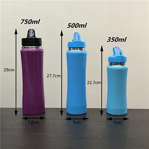 1000ml stainless steel water bottle with straw lid