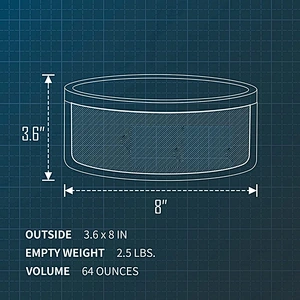 Wholesale Large 64 oz Insulated Dog Bowl Stainless Steel Pet Bowls