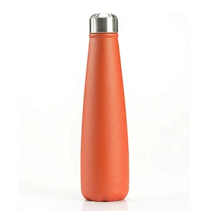 Slim stainless steel vacuum water bottle