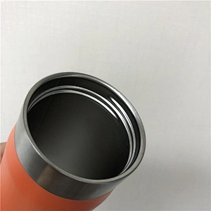 Stainless steel vacuum water bottle with straw lid