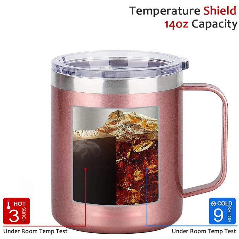coffee mug tumbler with handle straw