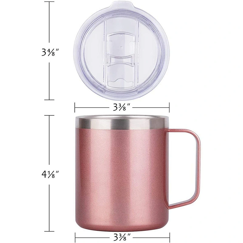 coffee mug tumbler with handle straw