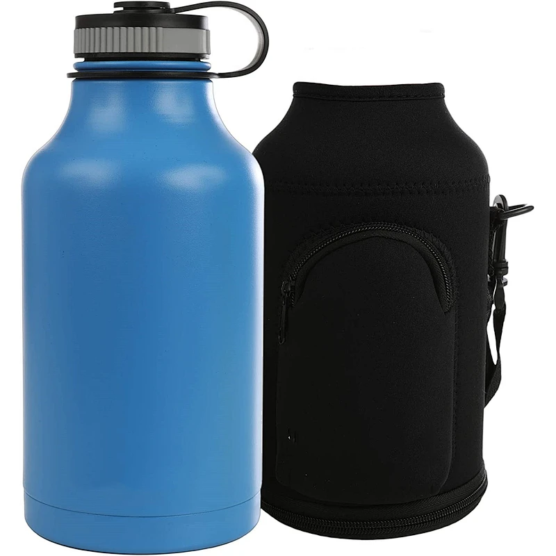 Large capacity stainless steel sport water bottle