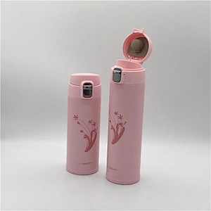 Stainless steel vacuum flask with safe lock