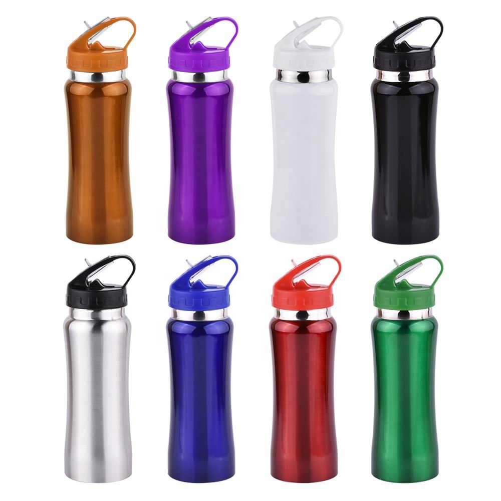 BPA free 500ml Vacuum Insulated Double Wall motivational water bottle with custom logo