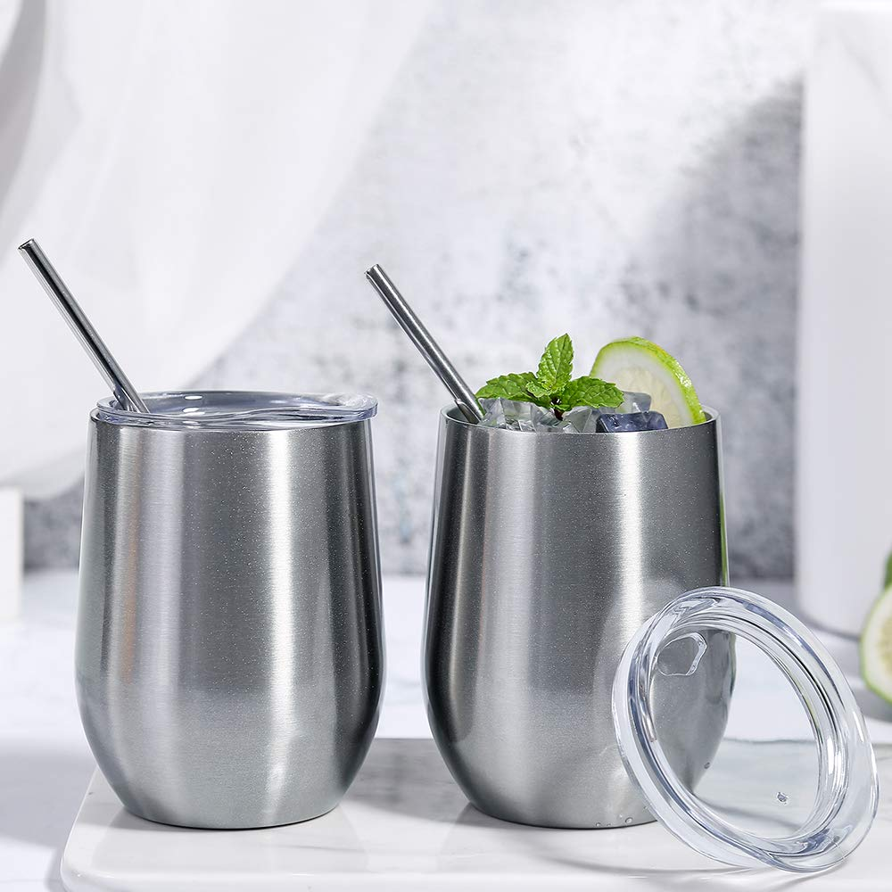 Wholesale 12OZ Stainless Steel Stemless Wine Tumbler