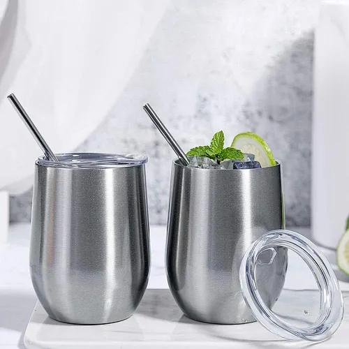 Wholesale 12OZ Stainless Steel Stemless Wine Tumbler