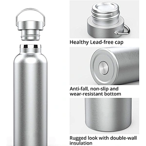 Double Wall Insulated Water Bottle Vacuum Flask