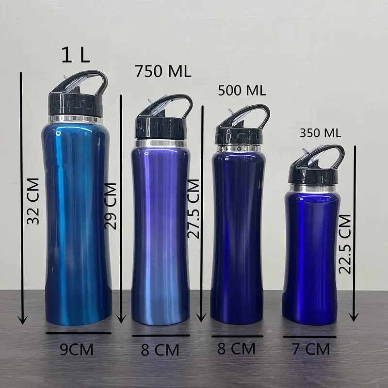 BPA free 500ml Vacuum Insulated Double Wall motivational water bottle with custom logo