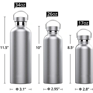 Double Wall Insulated Water Bottle Vacuum Flask