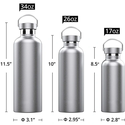 Double Wall Insulated Water Bottle Vacuum Flask