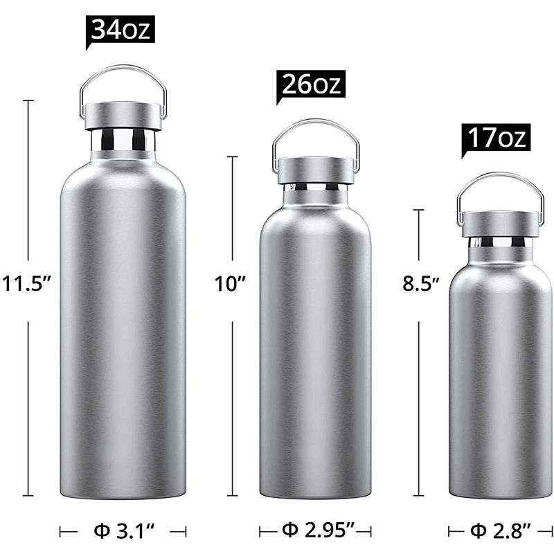 Double Wall Insulated Water Bottle Vacuum Flask