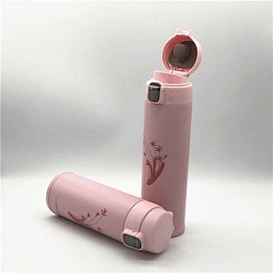 Stainless steel vacuum flask with safe lock