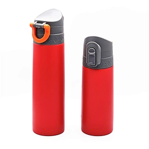 Double wall vacuum travel thermos
