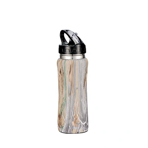 350ml Custom Logo Fashion Sublimation Stainless Steel Sport Water Bottle With Straw