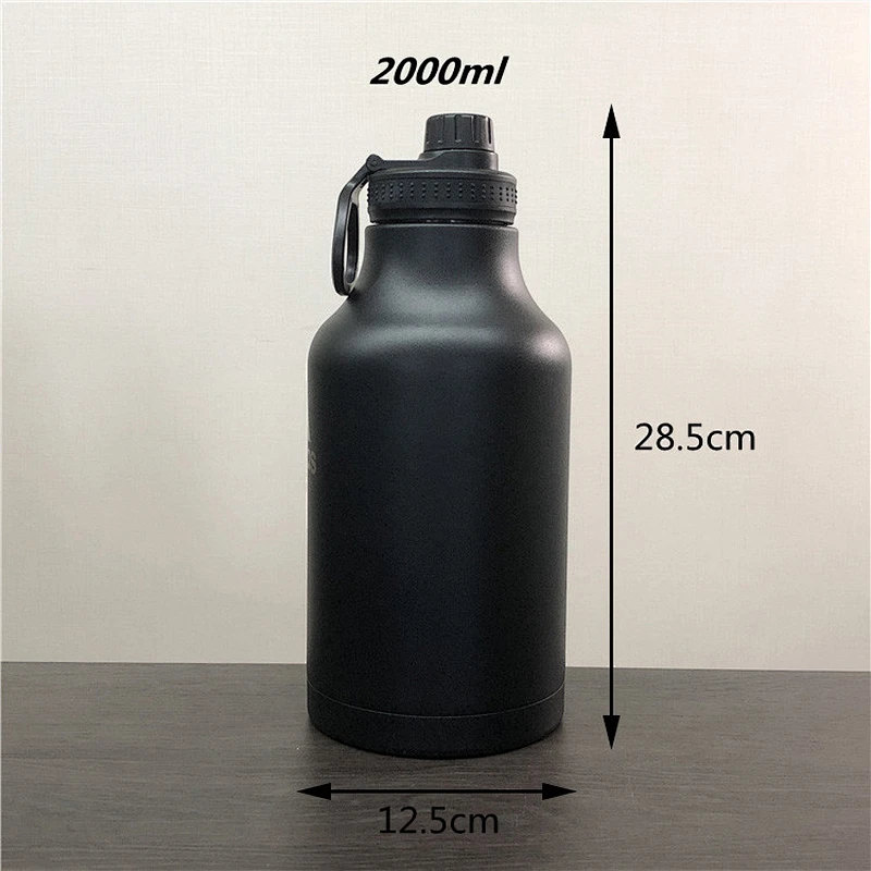 Large capacity stainless steel sport water bottle
