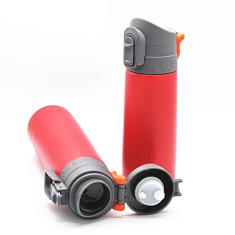 Double wall vacuum travel thermos