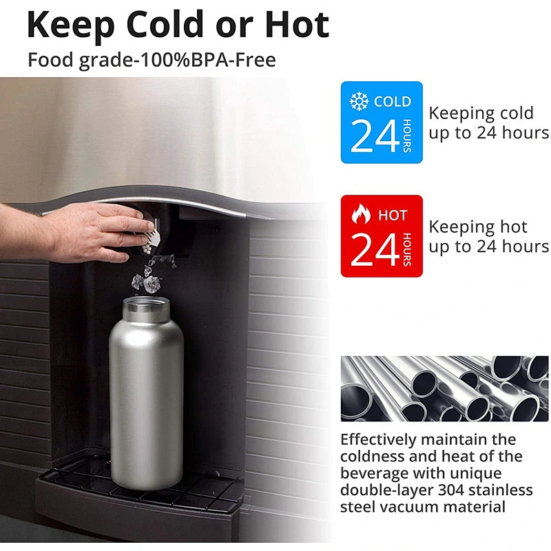 Double Wall Insulated Water Bottle Vacuum Flask