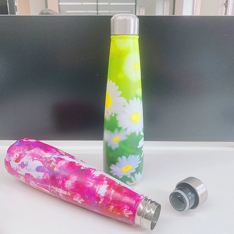 Direct drinking Lid Thermal Water Bottle