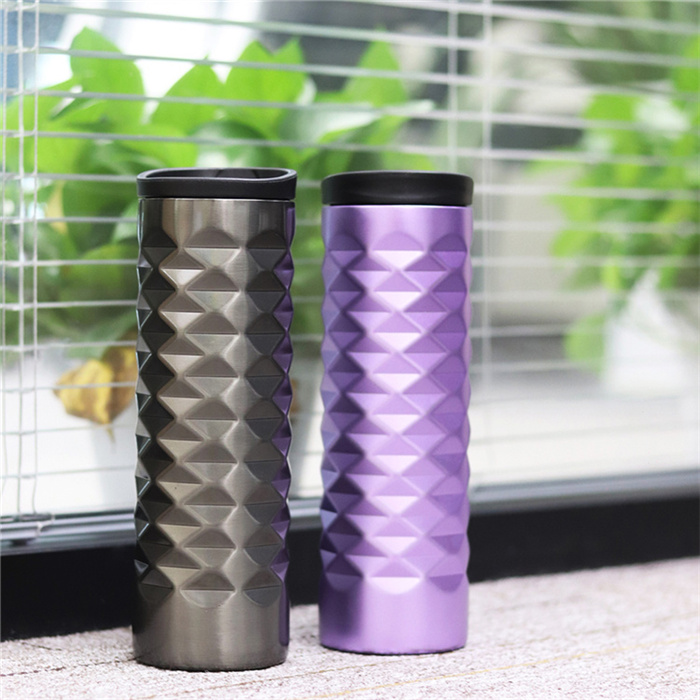 Big capacity special shape stainless steel travel tumbler
