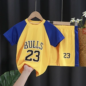 New Summer Children′ S Short-Sleeved Tracksuit